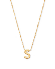 Load image into Gallery viewer, Letter S Pendant Necklace in Gold by Kendra Scott