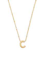 Load image into Gallery viewer, Letter C Pendant Necklace in Gold by Kendra Scott
