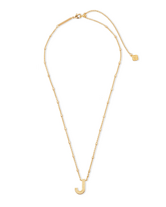 Letter J Pendant Necklace in Gold by Kendra Scott