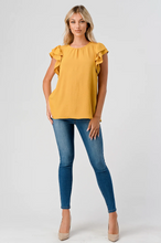 Load image into Gallery viewer, The Brianna Blouse- Mustard Yellow