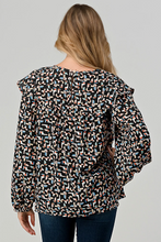 Load image into Gallery viewer, The Sarah Long Sleeve Blouse(PLUS)- Retro