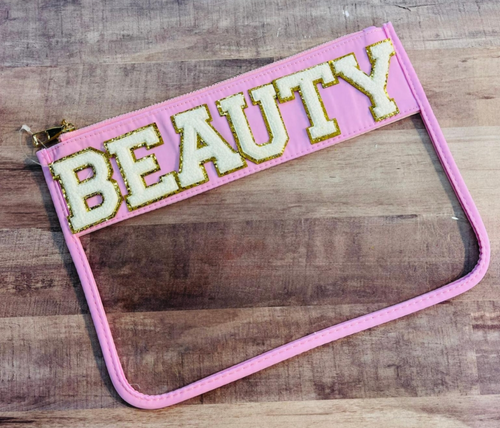 Varsity Letter Cosmetic Bag - BEAUTY
