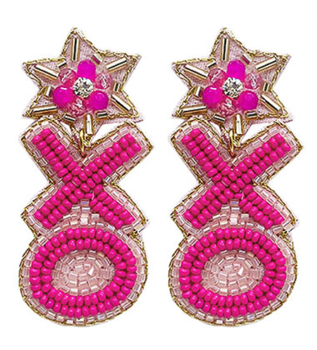 XOXO Beaded Earrings