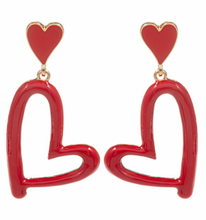 Load image into Gallery viewer, Drawing Hearts Earrings