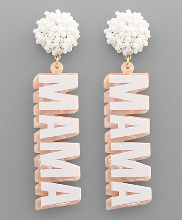 Just Peachy Mama Earrings