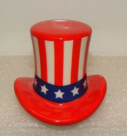 Nora Fleming Mini - Patriotic Top Hat - Home of the Free