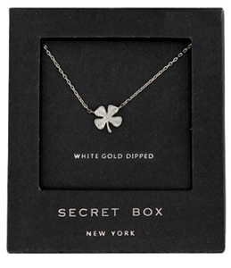 Secret Box Silver Shamrock Necklace
