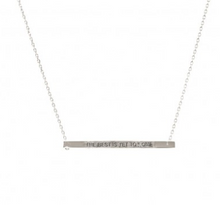 Load image into Gallery viewer, The Best is Yet to Come- Silver Bar Necklace &amp; Keepsake Card