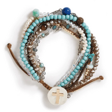 Load image into Gallery viewer, Beaded Prayer Bracelet - Turquoise