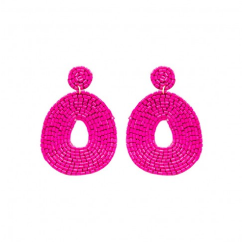 Viv & Lou Hot Pink Caroline Earrings
