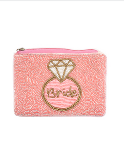 Put A Ring On It Beaded Coin Pouch