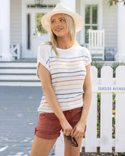 Load image into Gallery viewer, Grace &amp; Lace Slouchy Striped Sweater Tee