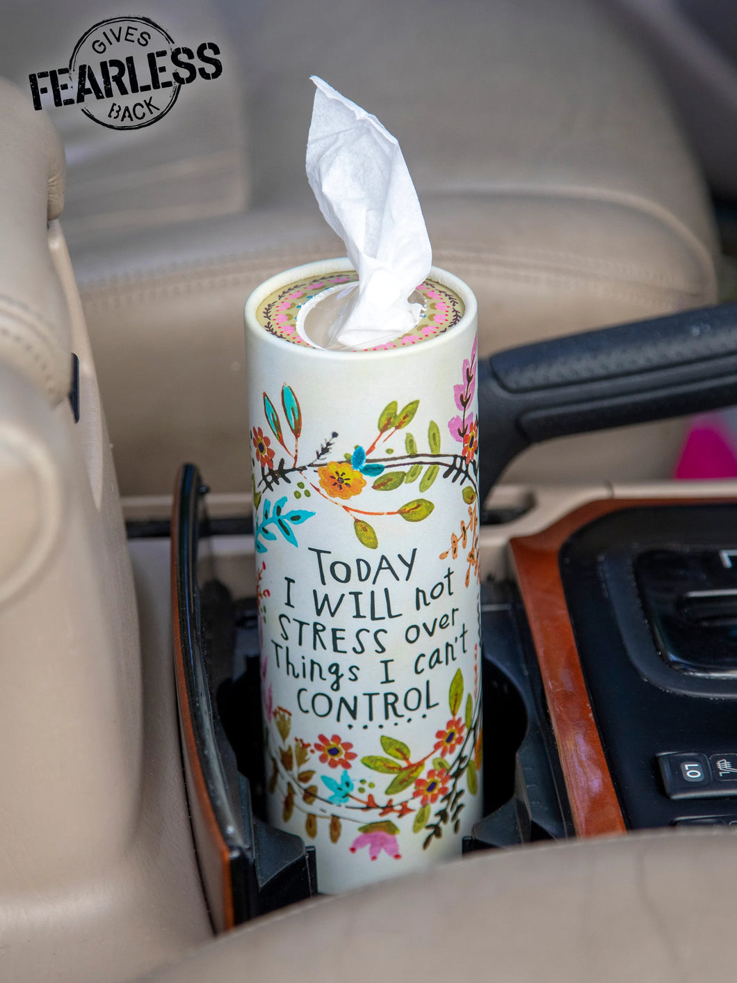 Natural Life Car Tissues - Today I Will Not Stress