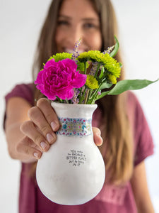 Natural Life Catalina Ceramic Bouquet Vase - You Make the World Better