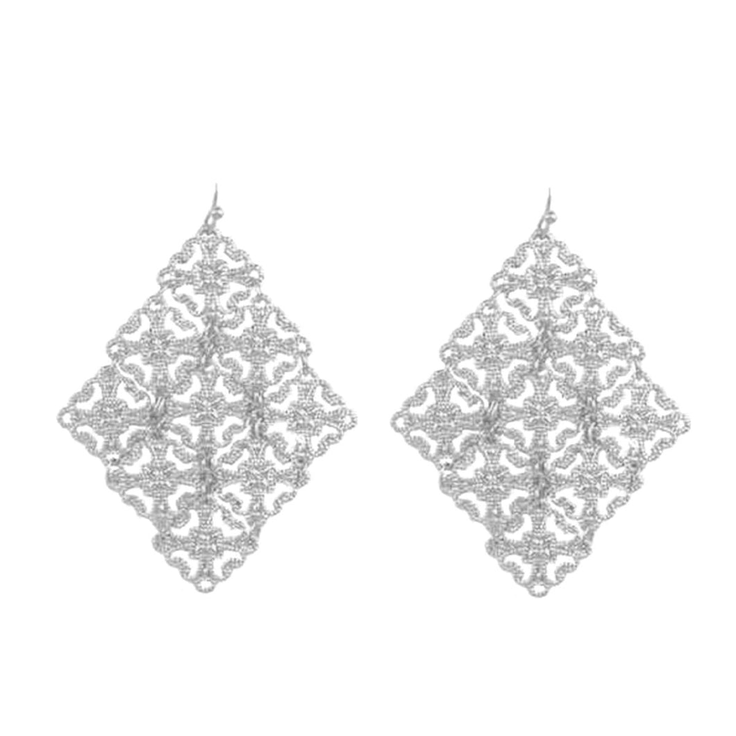 Silver Rylee Earrings by Viv and Lou