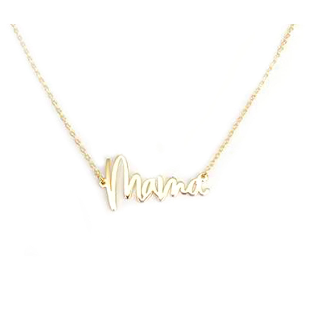 Mama Script Necklace by Viv and Lou