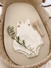 Load image into Gallery viewer, Cotton Muslin Overalls for Baby - Cream