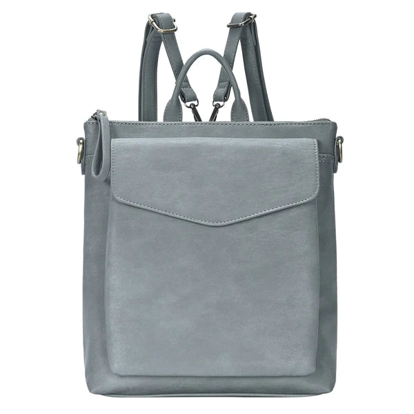 Brandy Convertible Backpack - Grey