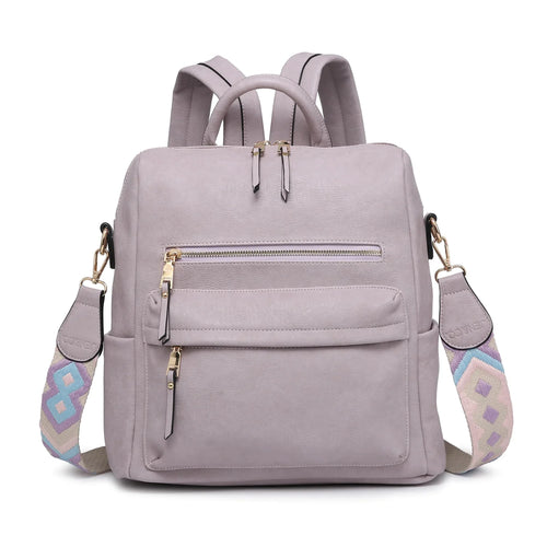 Paula Convertible Backpack - Dusty Lavender