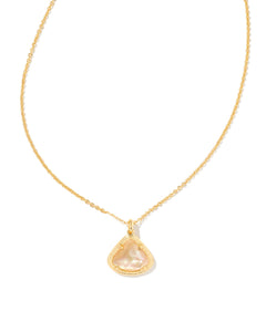 Kendall Gold Pendant Necklace in Golden Abalone by Kendra Scott