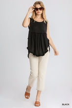 Load image into Gallery viewer, Waffle Knit Aubrey Tank - Black