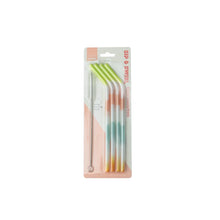 Load image into Gallery viewer, Krumbs Kitchen Tie Dye Silicone Straws - 4 Pack