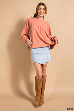 Load image into Gallery viewer, Lost in Translation Puff Sleeve Top - Coral