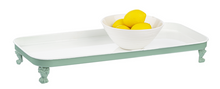 Load image into Gallery viewer, GANZ Claw Foot Sage &amp; White Tray