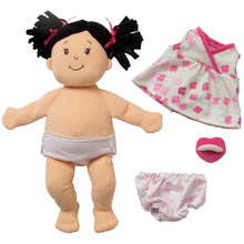 Load image into Gallery viewer, Baby Stella Peach Doll with Black Hair by Manhattan Toy