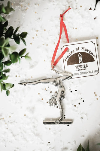 Handmade Gymnast Christmas Ornament