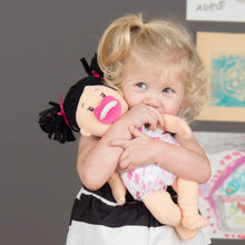 Load image into Gallery viewer, Baby Stella Peach Doll with Black Hair by Manhattan Toy