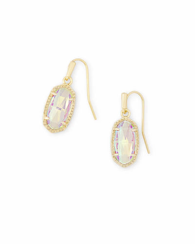 Lee Gold Drop Earrings in Dichroic Glass by Kendra Scott