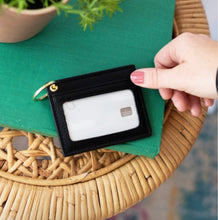 Load image into Gallery viewer, Black Wallet Keychain by Viv and Lou