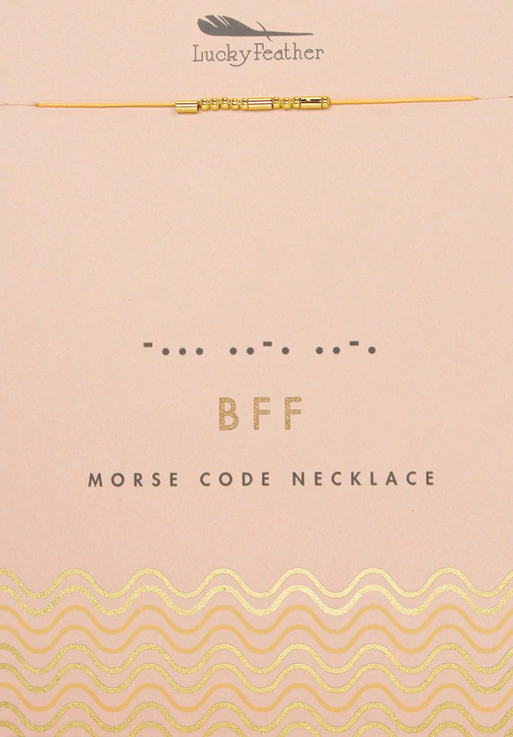 Morse Code Necklace - BFF
