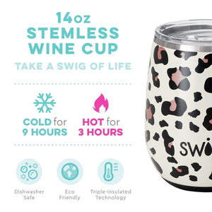 Swig Luxy Leopard Wine Cup (14oz)