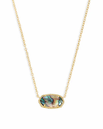 Elisa Gold Pendant Necklace in Abalone Shell by Kendra Scott