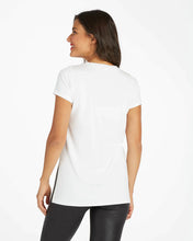 Load image into Gallery viewer, Spanx Short Sleeve Perfect Length Top - White