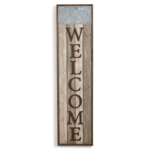 “Welcome” Metal Sign *w/ Multiple Charms*