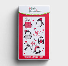 Load image into Gallery viewer, Little Inspirations Boxed Christmas Card Set - Warm Penguins