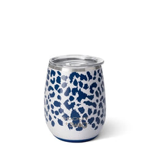 Load image into Gallery viewer, SCOUT + Swig Leopard Noir 14oz. Stemless Wine Cup