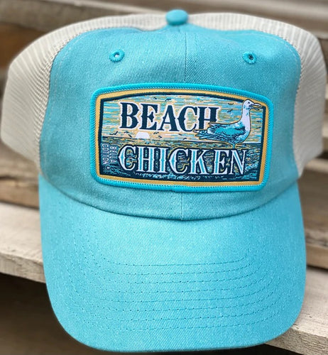 Beach Chicken Hat by Bella Cotton - Blue