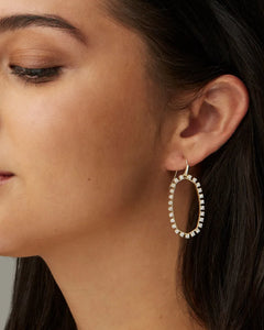 Kendra Scott Elle Open Frame Crystal Drop Earrings in Gold