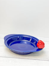 Load image into Gallery viewer, Fiesta Twilight Pie Plate with Scarlet Disk Pitcher mini