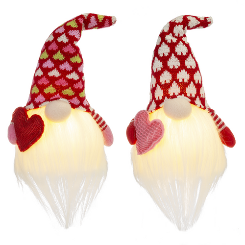 GANZ Valentines Day Light Up Gnomes