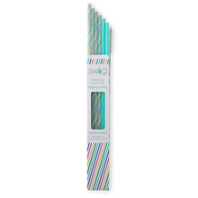 Load image into Gallery viewer, Swig Reusable Straw Set - Rainbow + Aqua