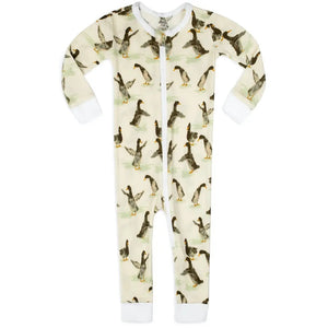 Organic Zipper Pajamas by Milkbarn