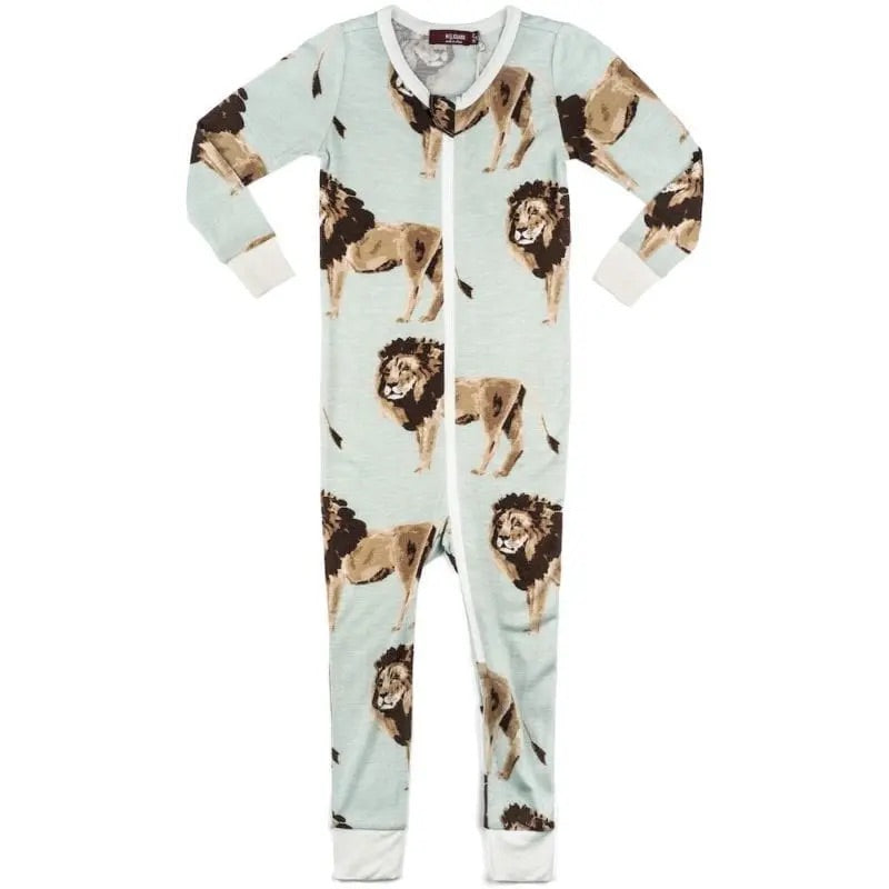 Bamboo Zipper Pajamas by Milkbarn