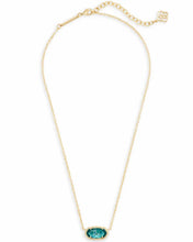 Load image into Gallery viewer, Elisa Gold Pendant Necklace in London Blue by Kendra Scott