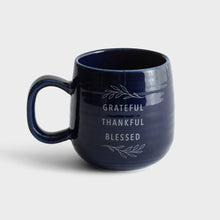 Load image into Gallery viewer, Grateful Thankful Blessed Ceramic Mug