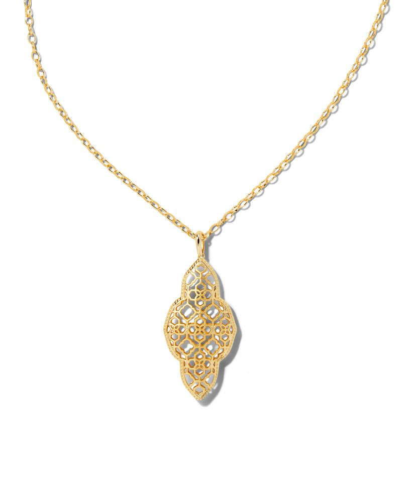 Abbie Long Pendant Necklace in Gold by Kendra Scott